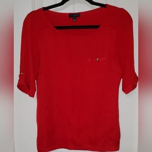 The Limited Size Small Ruby Red blouse